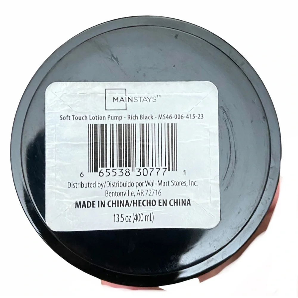 MAINSTAYS | Rich Black | Soft Touch | Lotion | Soap Pump | Set of Three
